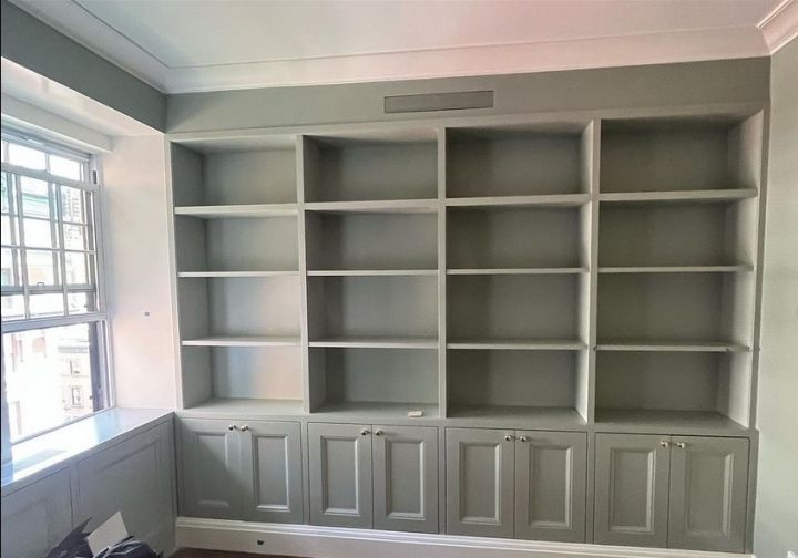 millwork_install_gurskyi_Painted Built In Bookcase And Cabinets – Built-Ins & Storage