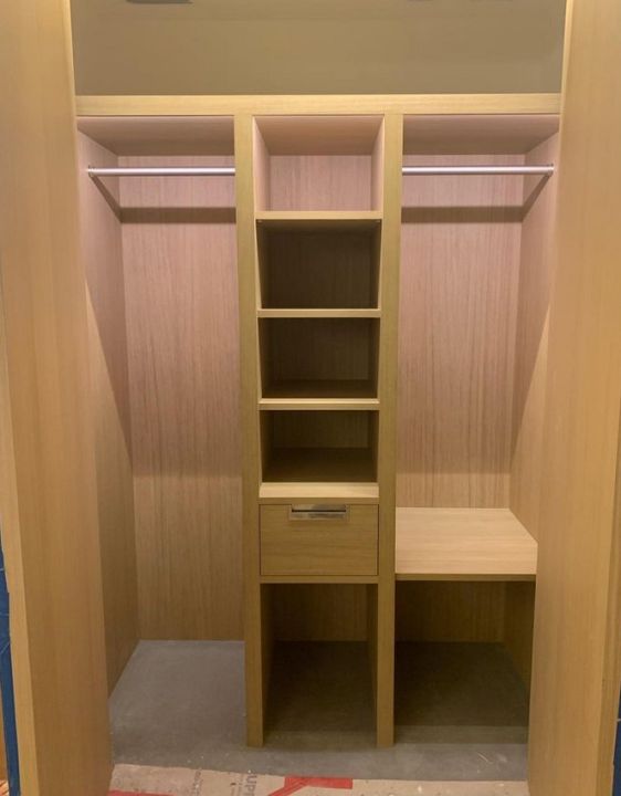 millwork_install_gurskyi_Oak Closet Storage Unit – Built-Ins & Storage