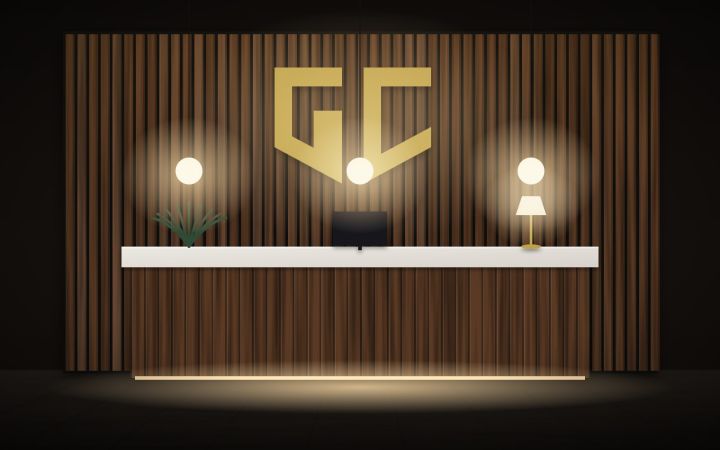 millwork_install_gurskyi_Walnut Reception Desk – Commercial & Hospitality
