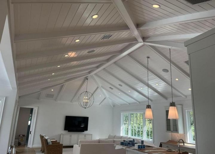 millwork_install_gurskyi_Vaulted Shiplap Beam Ceiling – Doors, Stairs & Ceilings