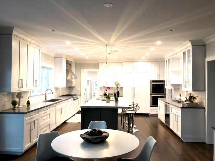 millwork_install_gurskyi_White Kitchen Round Table – Kitchens & Cabinetry