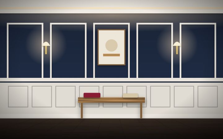 millwork_install_gurskyi_Navy Picture Frame Molding – Wall Paneling & Trim